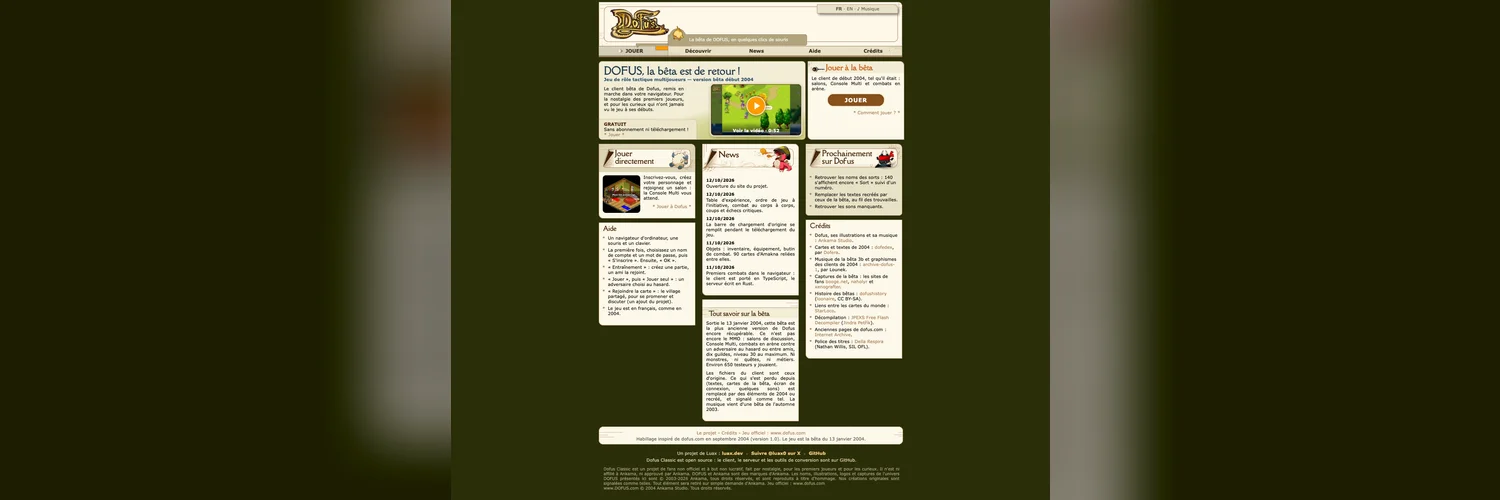 Dofus Classic banner